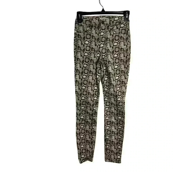 Good American Good Legs Grey Leopard Animal Print Skinny Jeans Size 00/24 - Picture 2 of 9